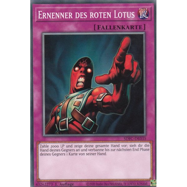 Ernenner des roten Lotus SDFC-DE035
