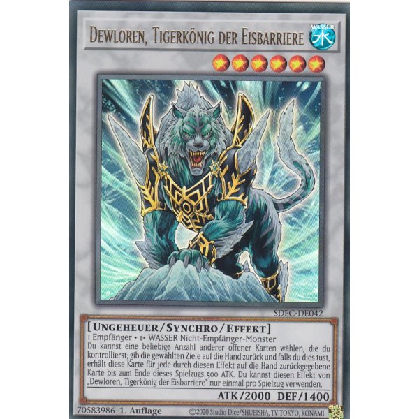 Dewloren, Tigerk&ouml;nig der Eisbarriere SDFC-DE042