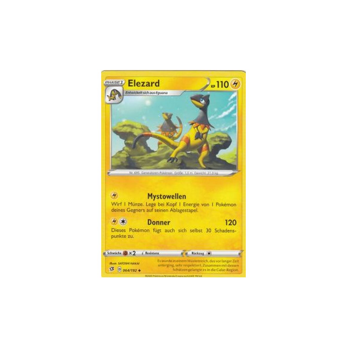 Clash der Rebellen Pokemon 064/192 Elezard 