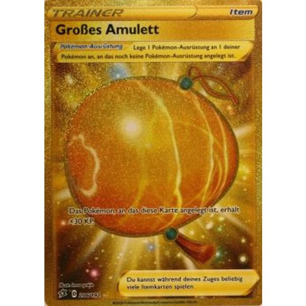 Gro&szlig;es Amulett 206/192 GOLDRAND