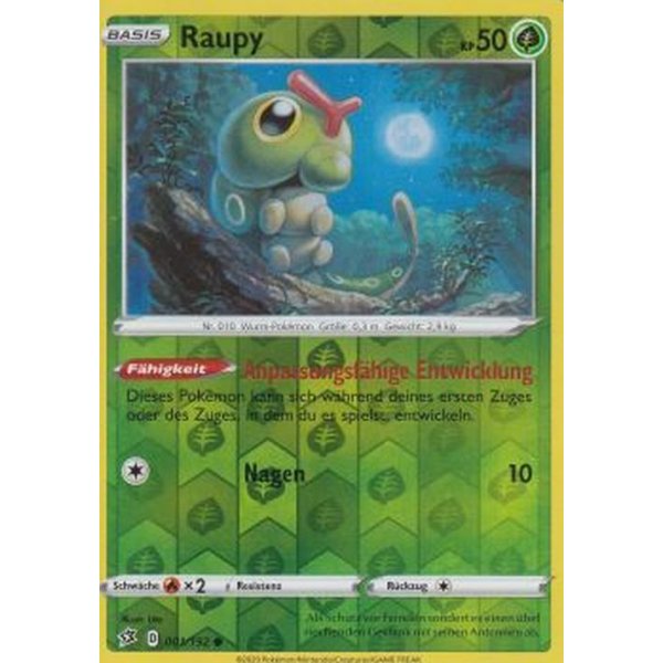 Raupy 001/192 REVERSE HOLO
