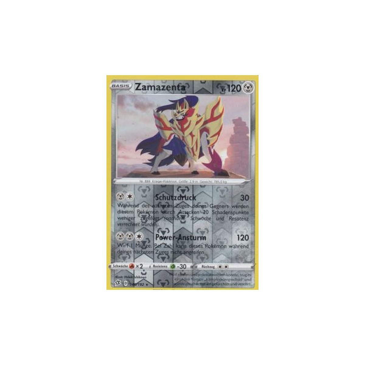 Zamazenta 140/192 REVERSE HOLO Clash der Rebellen Pokemon Karte kaufen