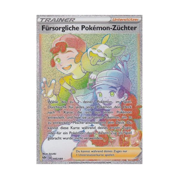 F&uuml;rsorgliche Pok&eacute;mon-Z&uuml;chter 195/189 RAINBOW
