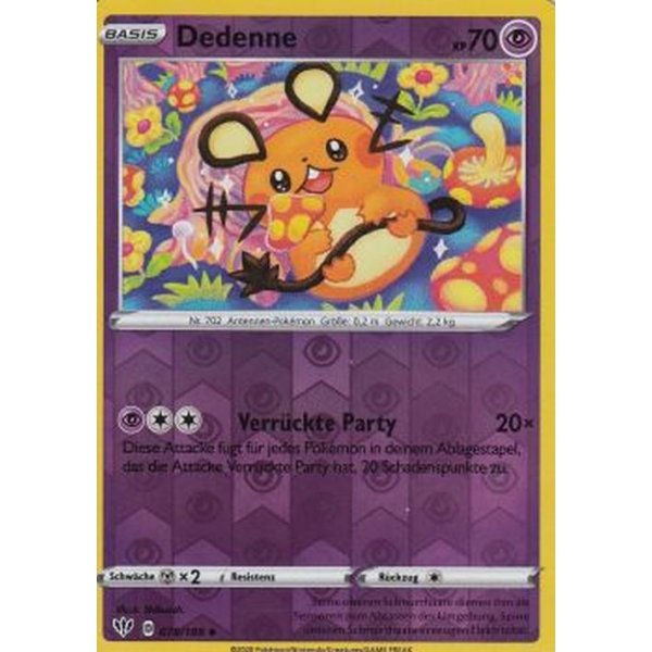 Dedenne 078/189 REVERSE HOLO