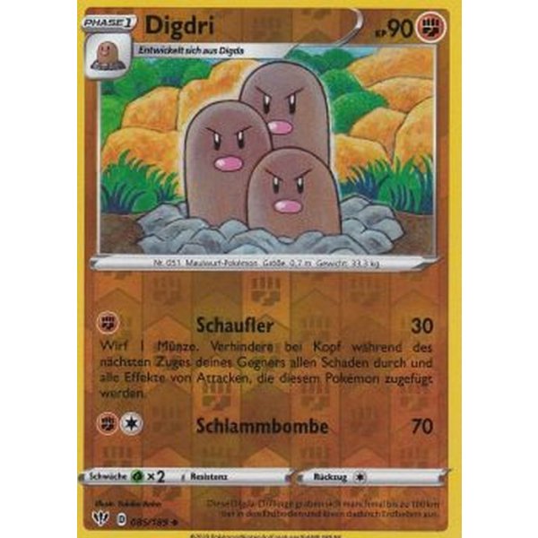 Digdri 085/189 REVERSE HOLO