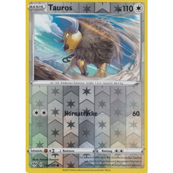 Tauros 134/189 REVERSE HOLO