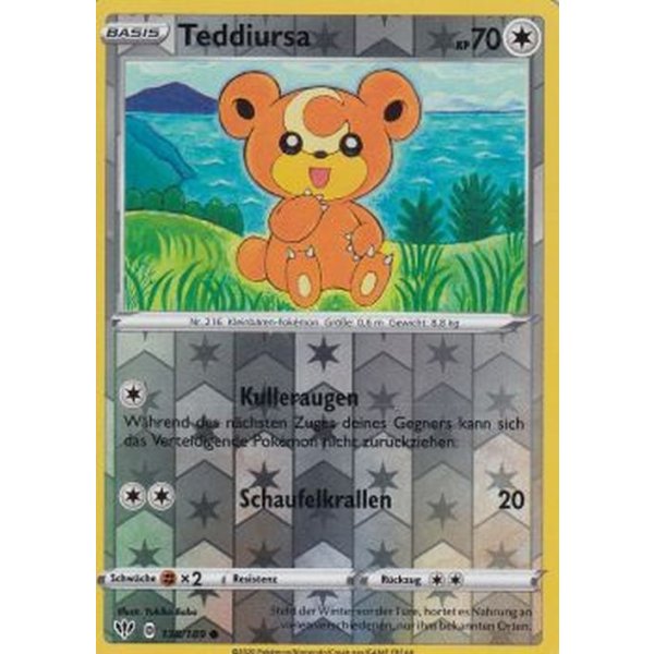 Teddiursa 138/189 REVERSE HOLO