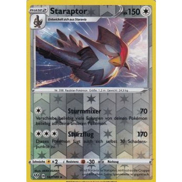 Staraptor 147/189 REVERSE HOLO