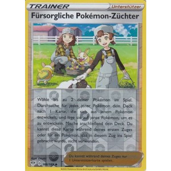 F&uuml;rsorgliche Pok&eacute;mon-Z&uuml;chter 166/189 REVERSE HOLO