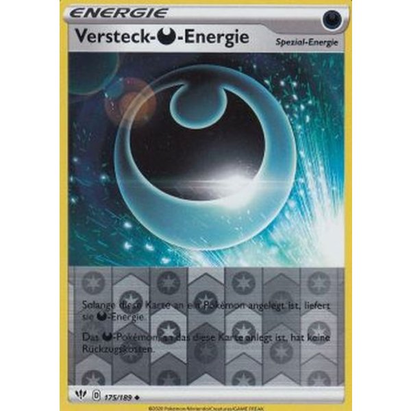 Versteck- Finsternis-Energie 175/189 REVERSE HOLO