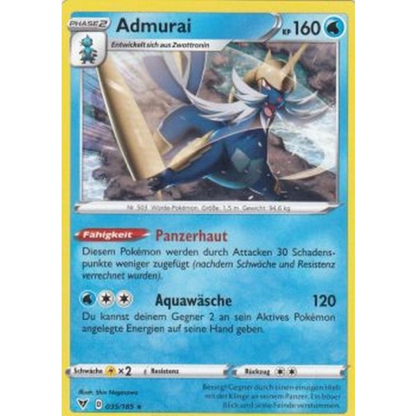 Pokemon 35/185 Rare Admurai