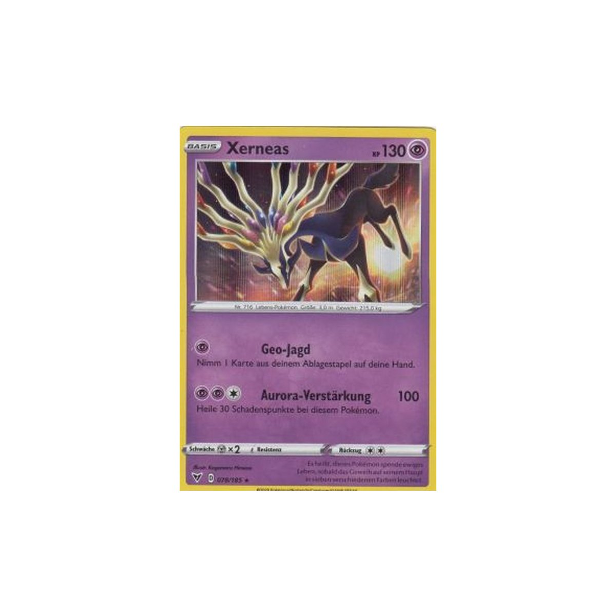 Xerneas 078/185 HOLO Farbenschock Pokemon Karte kaufen
