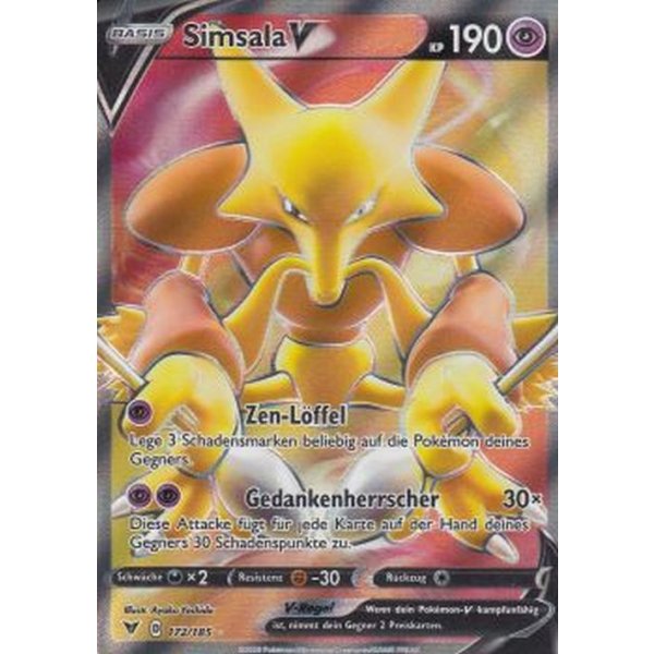 Simsala-V 172/185 FULLART