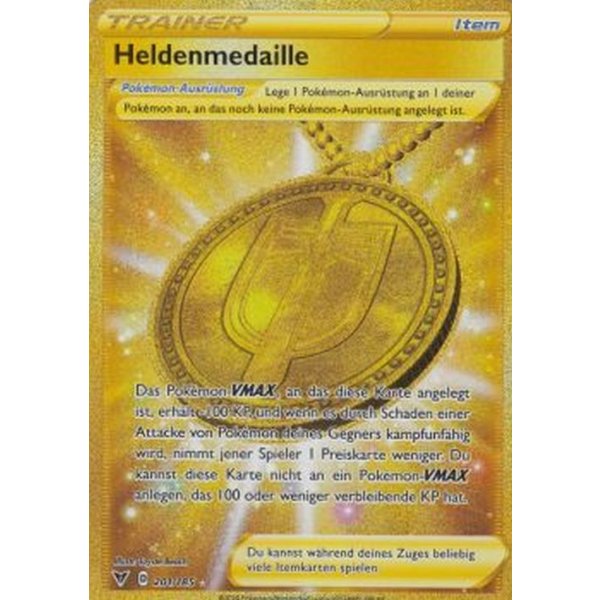 Heldenmedaille 201/185 GOLDRAND