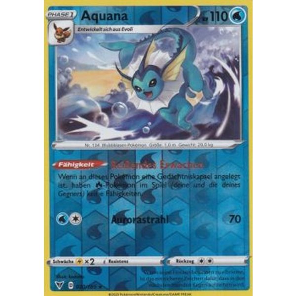 Aquana 030/185 REVERSE HOLO