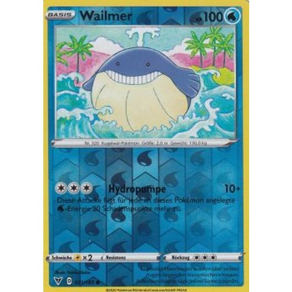 Wailmer 031/185 REVERSE HOLO