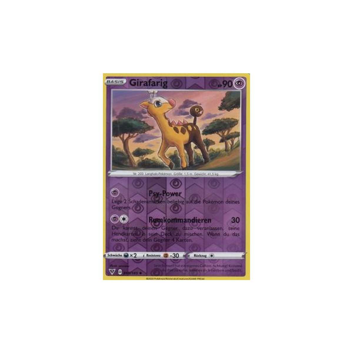 Girafarig 065/185 REVERSE HOLO Farbenschock Pokemon Karte kaufen Girafarig 065/185 REVERSE HOLO Farbenschock Pokemon Karte kaufen