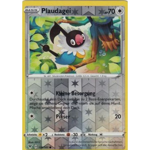 Plaudagei 139/185 REVERSE HOLO