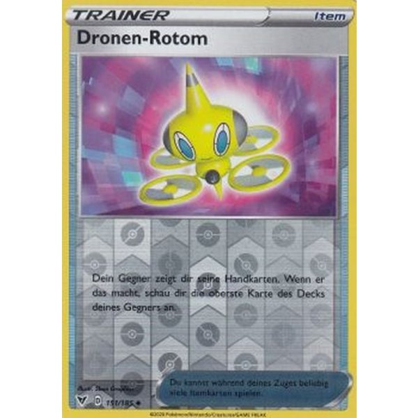Dronen-Rotom 151/185 REVERSE HOLO