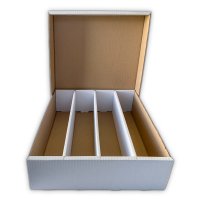 Arkero-G 4-Row Storage Box - Pappkarton für 4000 Karten 2-teilig (Aufbewahrungsbox für Einzelkarten)