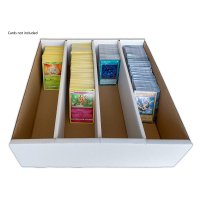 Arkero-G 4-Row Storage Box - Pappkarton f&uuml;r 4000 Karten 2-teilig (Aufbewahrungsbox f&uuml;r Einzelkarten)