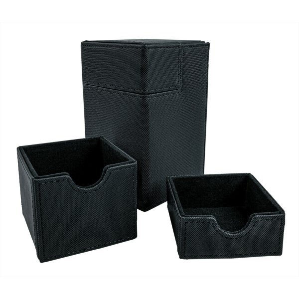 Arkero-G Premium 100+ Magnetic Flip &amp; Tray Deck Box Schwarz