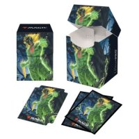 Combo Magic Deck Box + 100 Sleeves Zendikar Rising Obuun, Mul Daya Ancestor (100+ Deck Box) von Ultra Pro