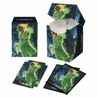 Combo Magic Deck Box + 100 Sleeves Zendikar Rising Obuun, Mul Daya Ancestor (100+ Deck Box) von Ultra Pro
