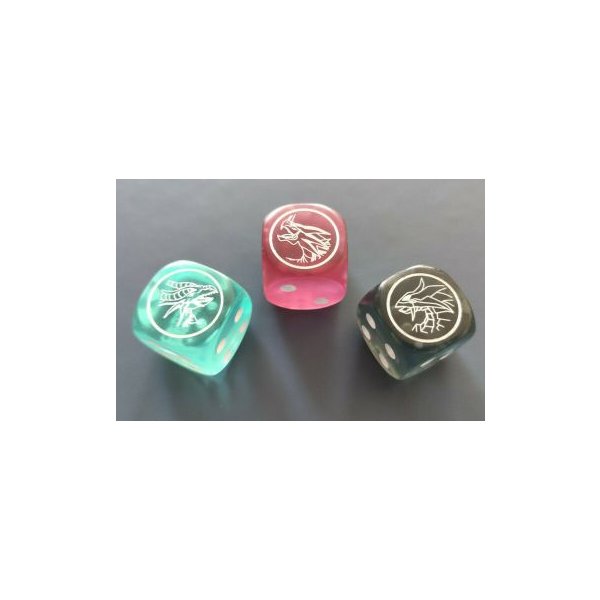 Yugioh DLCS Hermos, Critias und Timaeus Drachen-W&uuml;rfel Set W6 - 19 mm