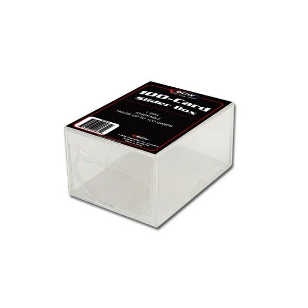 BCW 100-Card Slider Box 2-Piece Storage Box f&uuml;r 100 Karten Clear