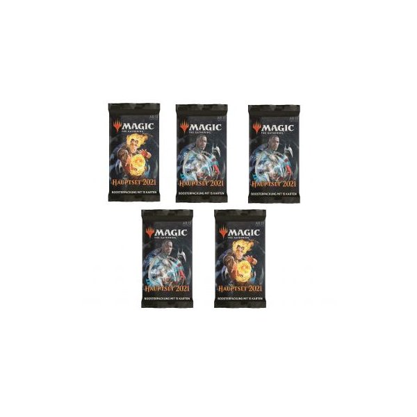 Magic Hauptset 2021 Booster (5 St&uuml;ck, deutsch)