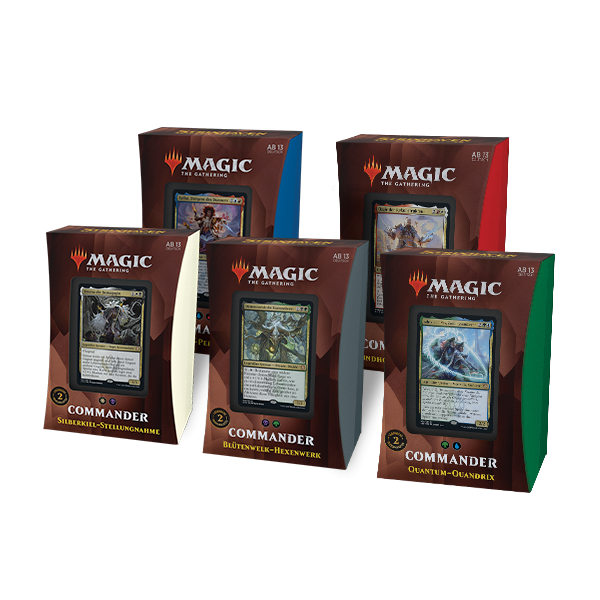 Strixhaven: Akademie der Magier Commander Deck Display (alle 5 Decks, deutsch)