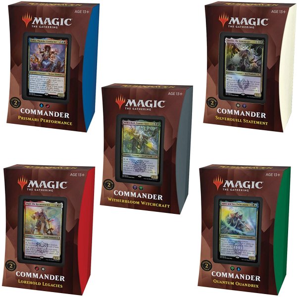 Strixhaven: School of Mages Commander Deck Display (alle 5 Decks, englisch)