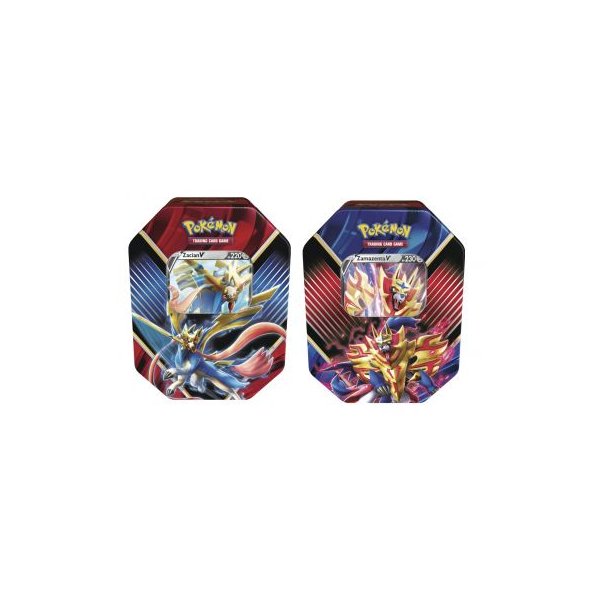 Alle 2 Pokemon Sommer Tins 2020 Galar-Legenden: Zacian V und Zamazenta V