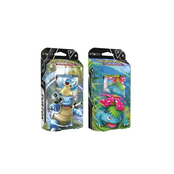 Beide V Kampf Decks Bisaflor-V &amp; Turtok-V (2 Decks, deutsch)