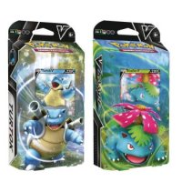 Beide V Kampf Decks Bisaflor-V & Turtok-V (2 Decks, deutsch)