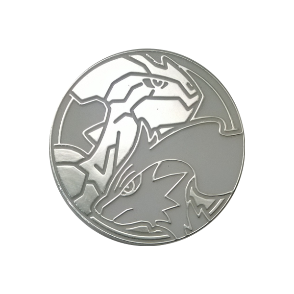 Reshiram &amp; Zekrom Silver M&uuml;nze