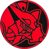 Volcanion Münze rot