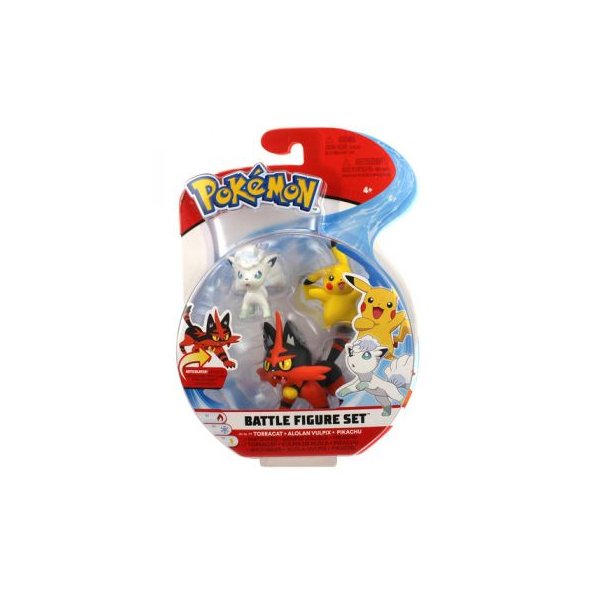 Miezunder &amp; Alola-Vulpix &amp; Pikachu 5 cm - Pokemon Battle Figuren von WCT