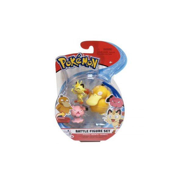 Enton &amp; Mauzi &amp; Snubbull 5 cm - Pokemon Battle Figuren von WCT