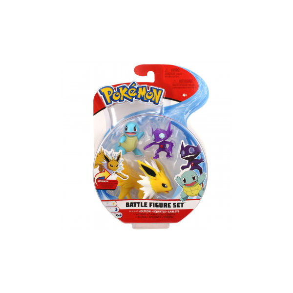 Blitza &amp; Schiggy &amp; Zobiris 5 cm - Pokemon Battle Figuren von WCT