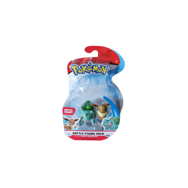Evoli &amp; Bisasam 5 cm - Pokemon Battle Figuren von WCT
