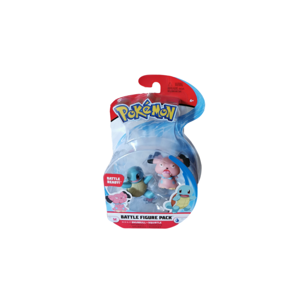 Schiggy &amp; Snubbull 5 cm - Pokemon Battle Figuren von WCT