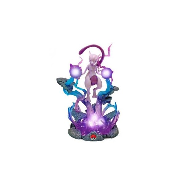Pokemon XL Deluxe Figur Mewtu mit Leuchtfunktion ca. 25 cm