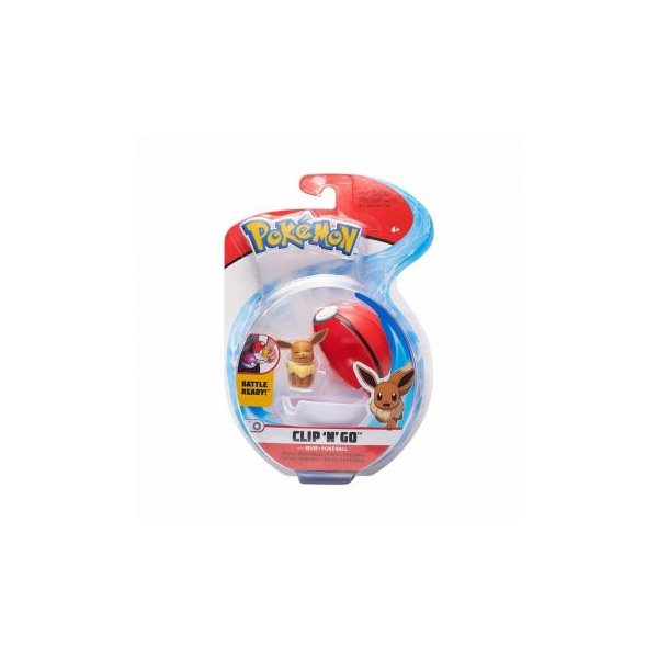 Evoli &amp; Pokeball 5 cm - Pokemon Clip N Go Figuren von WCT