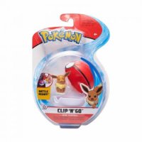 Evoli & Pokeball 5 cm - Pokemon Clip 'N' Go Figuren von WCT