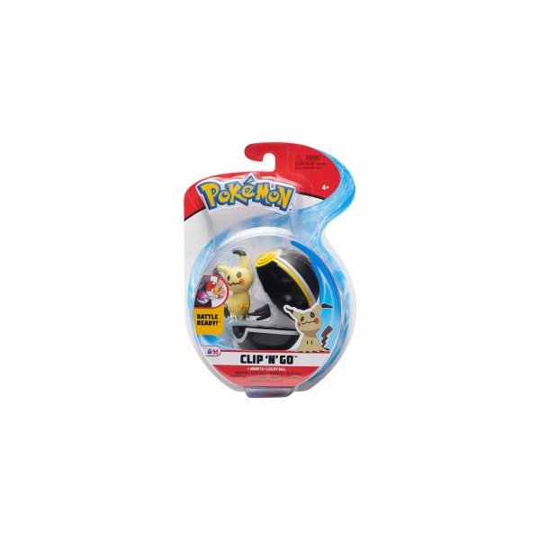 Mimigma &amp; Luxusball 5 cm - Pokemon Clip N Go Figuren von WCT