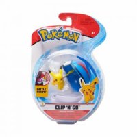 Pikachu & Superball 5 cm - Pokemon Clip 'N' Go Figuren von WCT