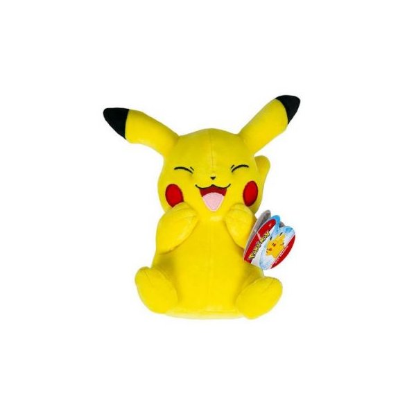 Pikachu (freuend) Pl&uuml;schfigur 20 cm - Pokemon Kuscheltier von Wicked Cool Toys