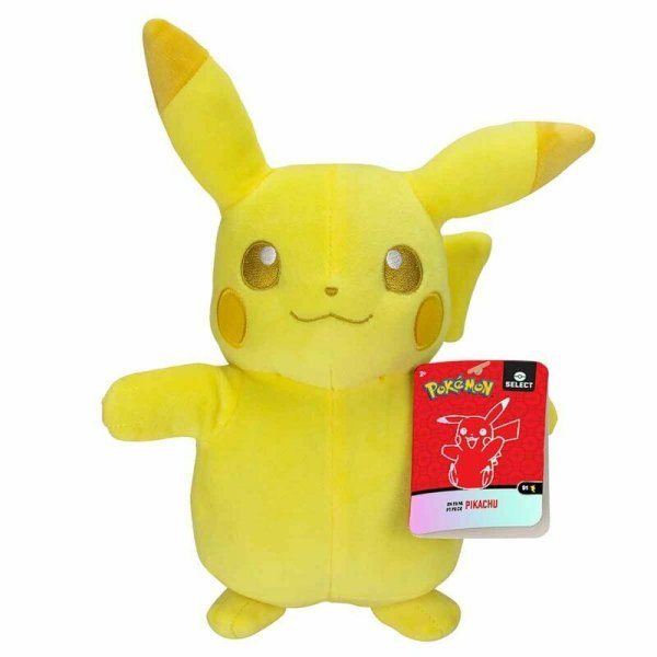 Pikachu (Starterpokemon-Set) Pl&uuml;schfigur 20 cm - Pokemon *Kult* Kuscheltier von Wicked Cool Toys